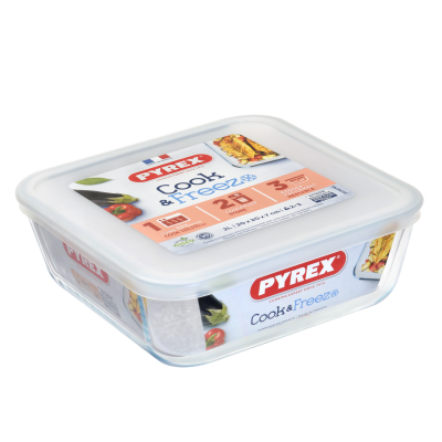 Форма з кришкою Pyrex Cook&Freez, 20х20х7 см (7092354) Форма з кришкою Pyrex Cook&Freez, 20х20х7 см (7092354)