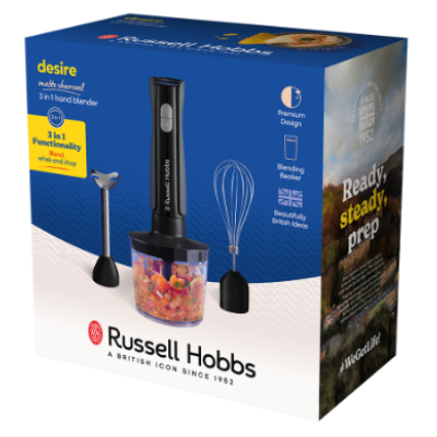 Занурювальний блендер Russell Hobbs 27141-56 Matte Charcoal 3 in 1 Hand Blender (7030808) Занурювальний блендер Russell Hobbs 27141-56 Matte Charcoal 3 in 1 Hand Blender (7030808)