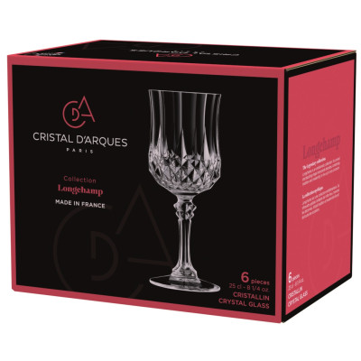 Набір келихів Cristal d'Arques Paris Longchamp, 6х250 мл (6703335) Набір келихів Cristal d'Arques Paris Longchamp, 6х250 мл (6703335)