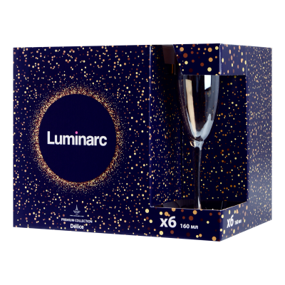 Набір келихів Luminarc Delice Honey, 6х160 мл (6995353) Набір келихів Luminarc Delice Honey, 6х160 мл (6995353)