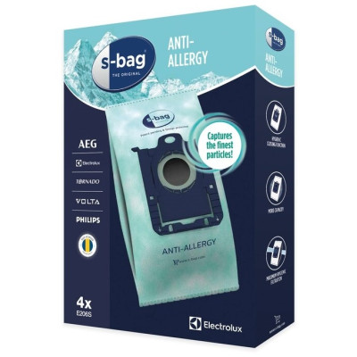 Мішки для пилососу Electrolux E 206S S-bag Hygiene Anti-Allergy 4 штх3.5 л синт (6435247) Мішки для пилососу Electrolux E 206S S-bag Hygiene Anti-Allergy 4 штх3.5 л синт (6435247)