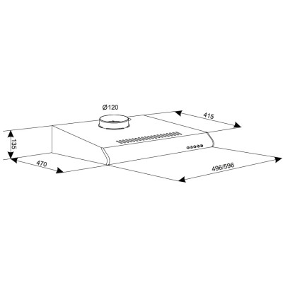 Витяжка Eleyus Line I 60 BL (6253773) Витяжка Eleyus Line I 60 BL (6253773)