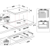 Газова варильна поверхня Whirlpool GOR 625/NB1 (6988926)