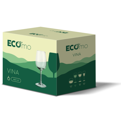 Набір келихів ECOmo Vina, 6х460 мл (7169040) Набір келихів ECOmo Vina, 6х460 мл (7169040)