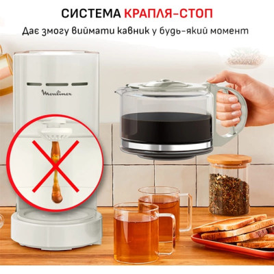 Кавоварка крапельна Moulinex FG121A10 (7231298) Кавоварка крапельна Moulinex FG121A10 (7231298)