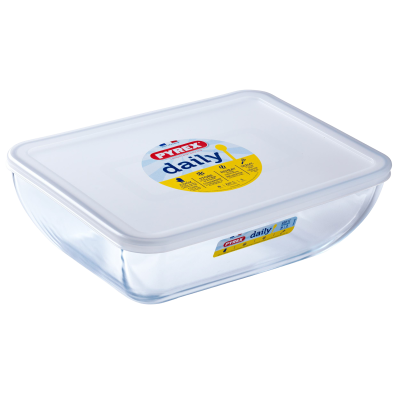 Форма з кришкою Pyrex Daily, 28х22 см (7092348) Форма з кришкою Pyrex Daily, 28х22 см (7092348)