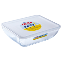 Форма з кришкою Pyrex Daily, 25х20 см (7092347) Форма з кришкою Pyrex Daily, 25х20 см (7092347)