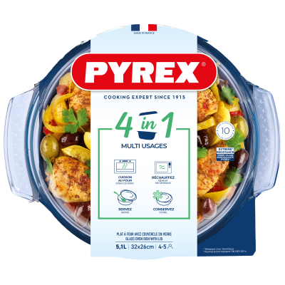 Каструля з кришкою Pyrex, 5.1 л (7092312) Каструля з кришкою Pyrex, 5.1 л (7092312)