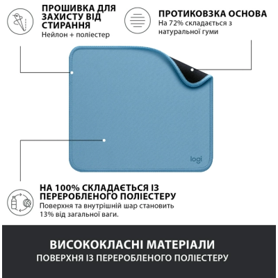 Килимок для мишi Logitech Studio Series Blue (956-000051) (6794332) Килимок для мишi Logitech Studio Series Blue (956-000051) (6794332)