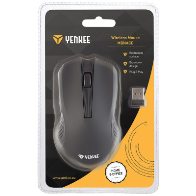 Миша комп'ютерна Yenkee YMS 2015BK Mouse WL Monaco Black (7090567) Миша комп'ютерна Yenkee YMS 2015BK Mouse WL Monaco Black (7090567)