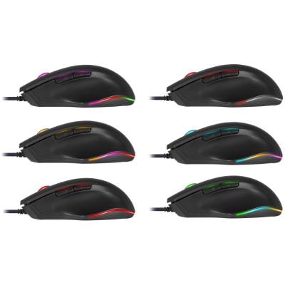 Миша Defender Wolverine GM-700L RGB, 7 кнопок, 12800 dpi (52700) (6823853)