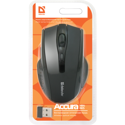 Миша Defender Accura MM-665 Wireless Black (52665) (6335876) Миша Defender Accura MM-665 Wireless Black (52665) (6335876)