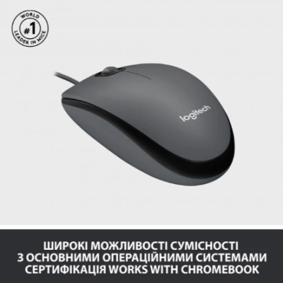 Миша комп'ютерна Logitech Mouse M100 Black (910-006652) (6853362) Миша комп'ютерна Logitech Mouse M100 Black (910-006652) (6853362)