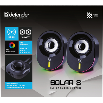 Акустика Defender Solar 8 10Вт (65938) (7087422) Акустика Defender Solar 8 10Вт (65938) (7087422)