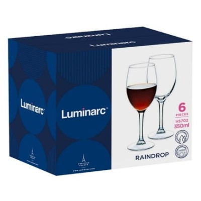 Набір келихів Luminarc Raindrop, 6х350 мл (H5702) (6887047) Набір келихів Luminarc Raindrop, 6х350 мл (H5702) (6887047)