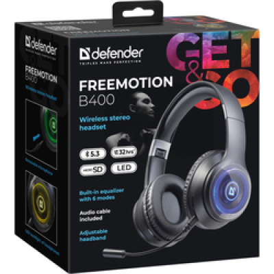 Гарнітура Defender FreeMotion B400 (63400) Black (6918419) Гарнітура Defender FreeMotion B400 (63400) Black (6918419)
