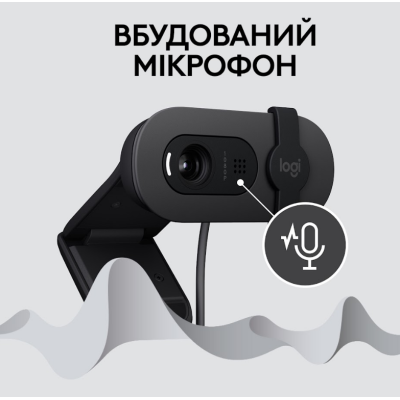 Веб-камера Logitech BRIO 100 FHD GRAPHITE (960-001585) (6914872) Веб-камера Logitech BRIO 100 FHD GRAPHITE (960-001585) (6914872)