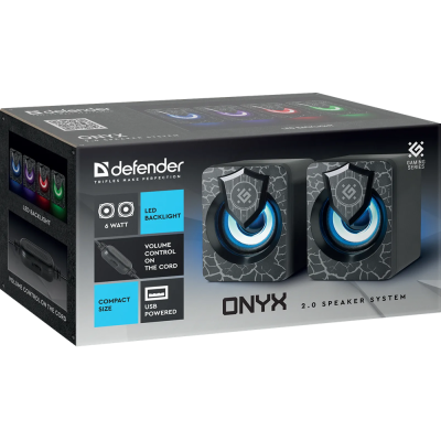 Акустика Defender 2.0 Onyx 6Вт USB Black (65038) (7062982) Акустика Defender 2.0 Onyx 6Вт USB Black (65038) (7062982)