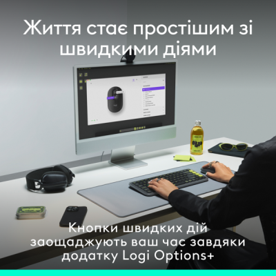 Миша Logitech POP with emoji Offwhite (L910-007411)  (7031691)