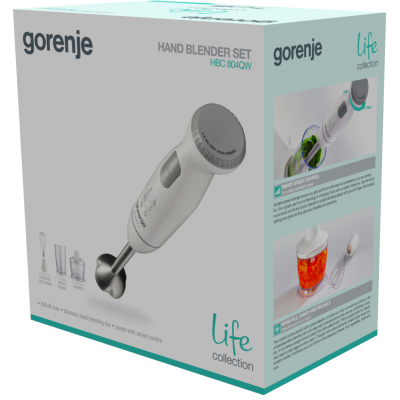Занурювальний блендер Gorenje HBC804QW (6651506) Занурювальний блендер Gorenje HBC804QW (6651506)