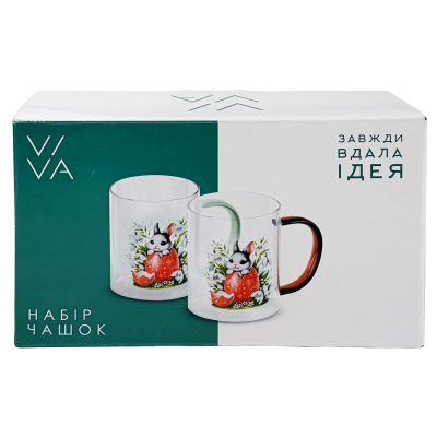 Набір чашок Viva Easter Rabbit A, 2х430 мл (7203881)