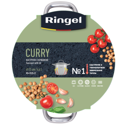 Каструля Ringel Curry (6.6 л) 22 см (6990946) Каструля Ringel Curry (6.6 л) 22 см (6990946)
