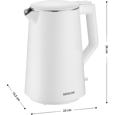 Електрочайник Sencor SWK 0550WH (7283586) Електрочайник Sencor SWK 0550WH (7283586)