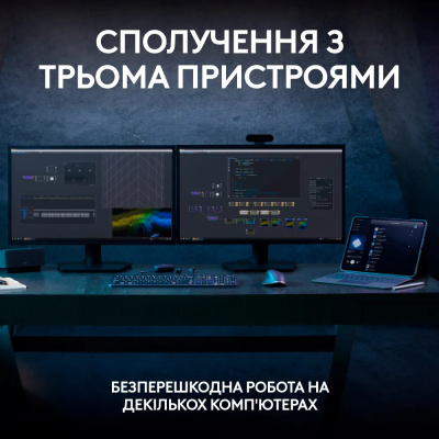 Клавіатура Logitech MX Keys S, Wireless, Plus Palmrest, Graphite (L920-011589) (6921794) Клавіатура Logitech MX Keys S, Wireless, Plus Palmrest, Graphite (L920-011589) (6921794)