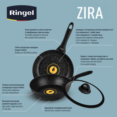 Сковорода RINGEL Zira глибока 28 см (6865321) Сковорода RINGEL Zira глибока 28 см (6865321)