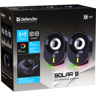 Акустика Defender Solar 8 10Вт (65938) (7087422) Акустика Defender Solar 8 10Вт (65938) (7087422)