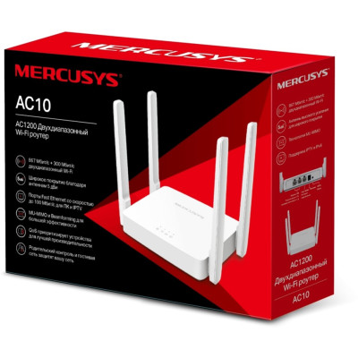 Бездротовий маршрутизатор Mercusys AC10 (6660591) Бездротовий маршрутизатор Mercusys AC10 (6660591)