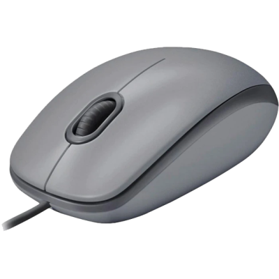 Миша Logitech M110 Silent-MID GRAY-USB-AKOYA (6857585)