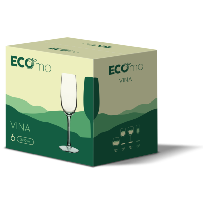 Набір келихів ECOmo Vina, 6х200 мл (7169068)