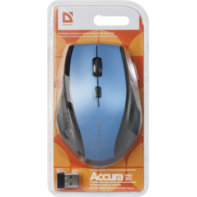 Миша Defender Accura MM-365 Wireless синій (52366) (6414726) Миша Defender Accura MM-365 Wireless синій (52366) (6414726)