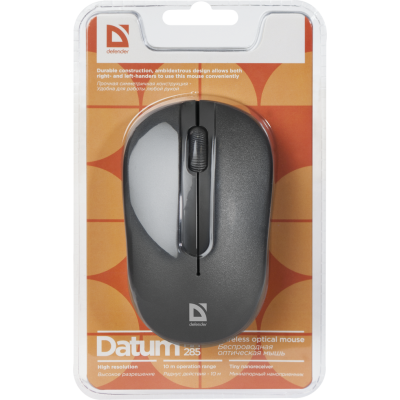 Миша Defender Datum MM-285 Wireless Black (52285) (6424113) Миша Defender Datum MM-285 Wireless Black (52285) (6424113)