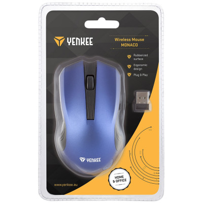 Миша комп'ютерна Yenkee YMS 2015BE Mouse WL Monaco Blue (7090566) Миша комп'ютерна Yenkee YMS 2015BE Mouse WL Monaco Blue (7090566)