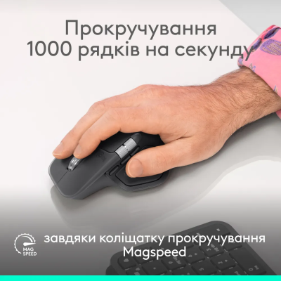 Миша Logitech MX Master 4 for Business Wireless/Bluetooth Graphite (910-007617) (7263938)