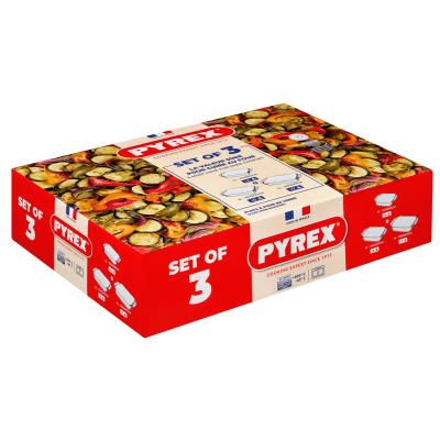 Набір форм для запікання Pyrex, 3 предмети (7263930) Набір форм для запікання Pyrex, 3 предмети (7263930)
